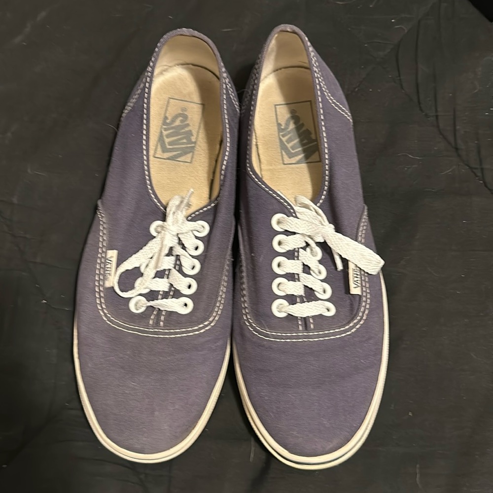 Navy blue Vans low profile